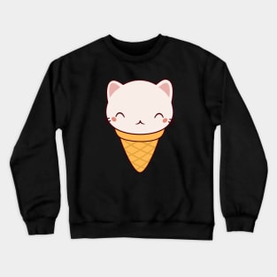 Kawaii Cute Cat Ice Cream Crewneck Sweatshirt